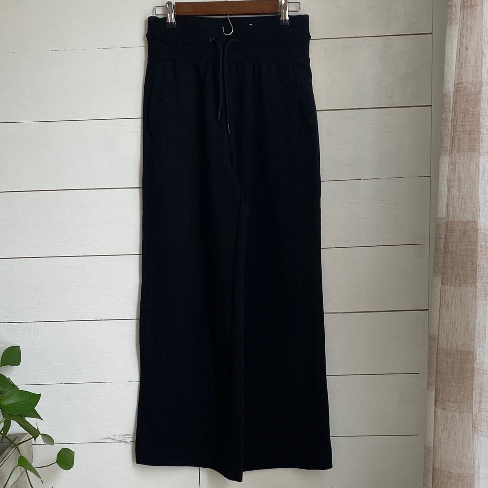 Old Navy Black Wide-Leg Track Pants